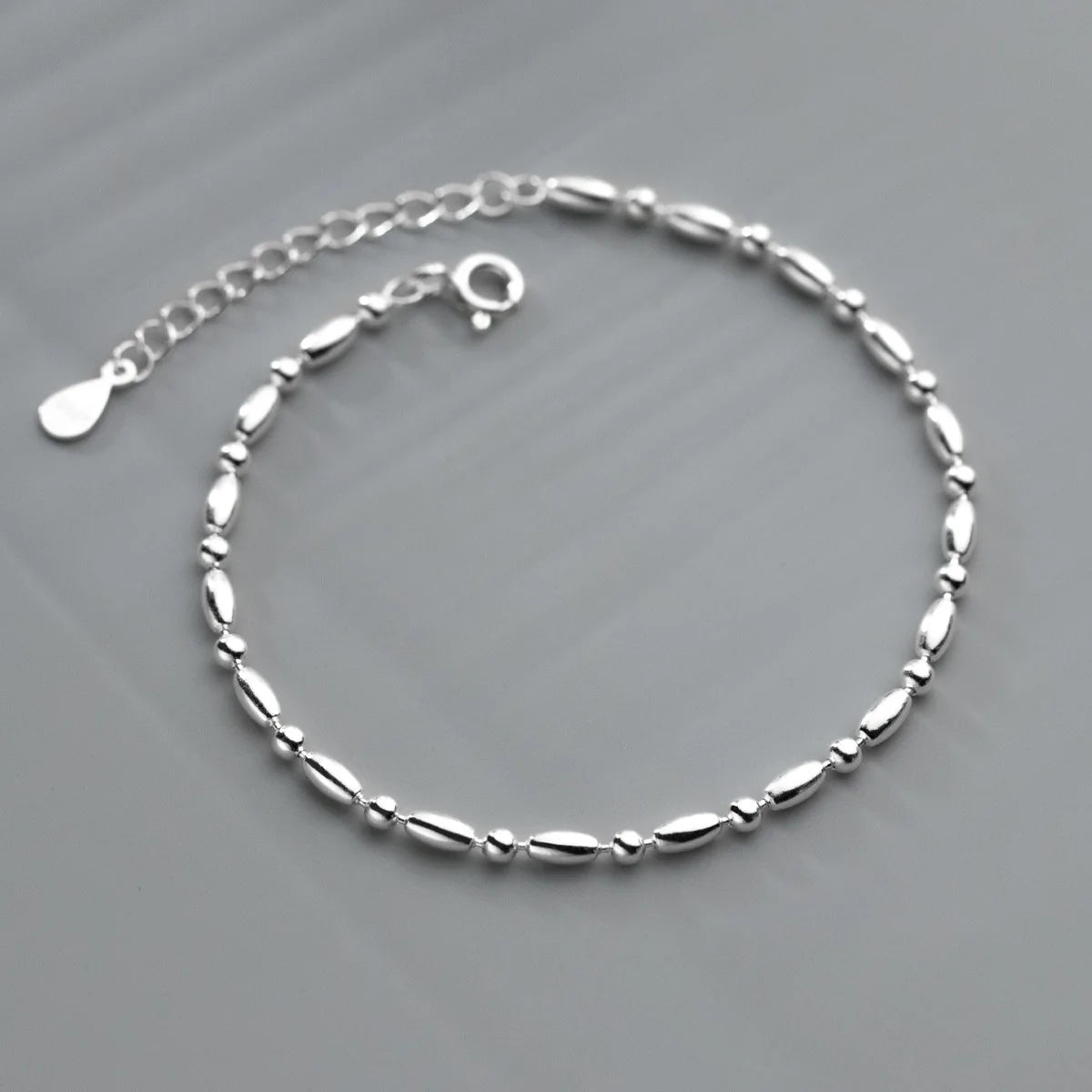 Fashion Bracelets Jewelry 925 Sterling Silver Round Bean Beads Bracelets for Women