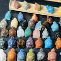 1.5  Inches Natural Crystal Carving Lovely Animals Gemstone Sculpture  Rose Quartz Turtle  for Decoration