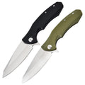 Factory Wholesale Stainless Steel Folding Knife with G10 Handle EDC Camping Survival Self-Defense Outdoor Tactical Pocket Knife
