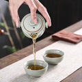 Creative Kung Fu Travel Tea Set Includes 1 Pot and 2 Cups  Teaware