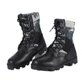 CXXM Men's High-Top Tactical Boots Breathable Zip Closure Outdoor Hiking Training for Desert Jungle Cross-Country Made High