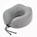WJ-172 Custom Logo Portable Car Use Travel Pillow U-Shape Memory Foam Neck Pillow Massage Wearable Headrest Pressure Relief