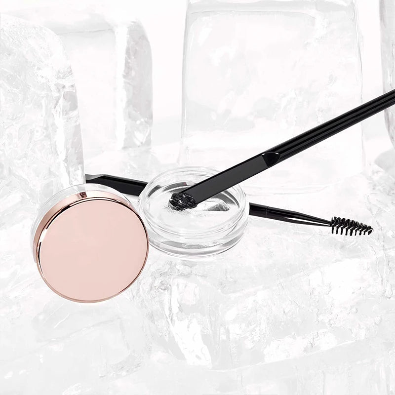 Hot Popular High Quality Makeup Spatula Brow Freeze Brush Private Label Dual Styling Wax Brush Brow Freeze Applicator