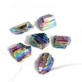 Natural Tourmaline Aura Quartz Crystal Crafts Blue Aura Black Tourmaline for Decoration