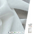Popular Linen Sheer Curtain Fabric