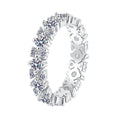BOCAI 1.56ct Moissanite S925 Silver Rings for Women Plated Platinum Hollow Pattern Lover's Gift Wedding Band Jewelry Wholesale