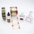 Custom Waterproof Vinyl Adhesive Transparent Label Perfume Logo Sticker