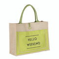 Custom logo Branded Factory Price Reusable Tote Environmentally Friendly Jute Shopping Bag for Advertising