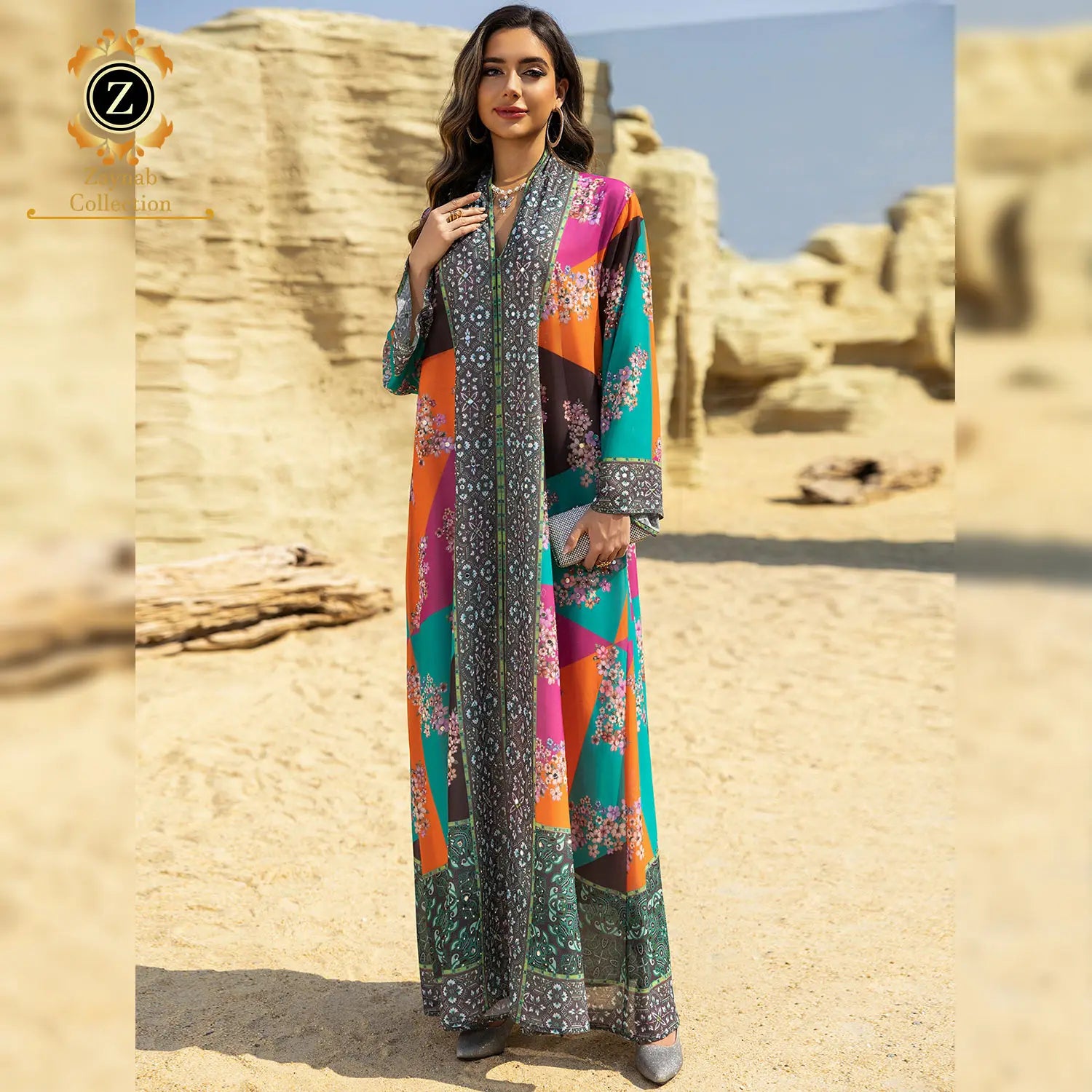Zaynab Abaya Dresses Eid Women Muslim Abaya Fashion Kaftan Women Muslim Dress Saudi Arabia Abaya Women Muslim Dress Jalabiya
