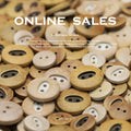 New Fashion Designer Style  Round Eye Engraved 2 Hole Wood Button for Clothes