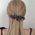 Liquid Abstract Hollow Hair Duckbill Clip for Women Hair Claw Simple Large Shark Clip Metal Gripper Women Hair Accessory