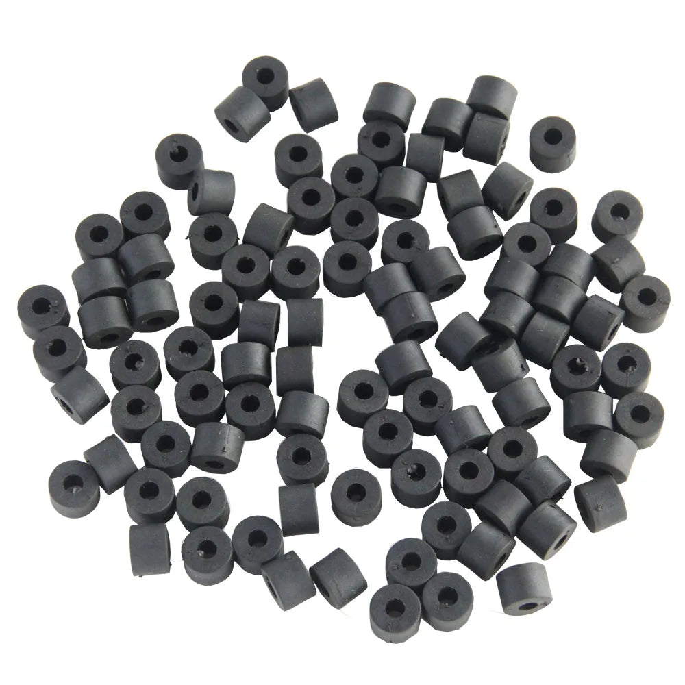 9mm Thick Round Spacers  with O-Ring Flat Hose Gasket Fastener Rubber Washer Plain Finish M4 Compatible Screw