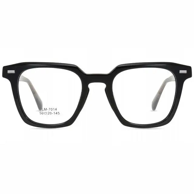 Classic Acetate Optical Men's Eyeglasses Blue Light Blocking Spectacle Frames with Monturas De Lentes