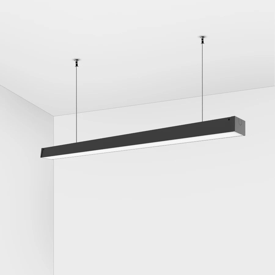 Stock 4FT 40W 3CCT Selectable LED Linear Light 100lm/w Linkable Pendant Fixture Office Meeting Room Supermarket Office Project