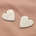 Stainless Steel Heart Corrosion Front and Back English Mountain Cross DIY Customizable Engraved Pendant Accessories