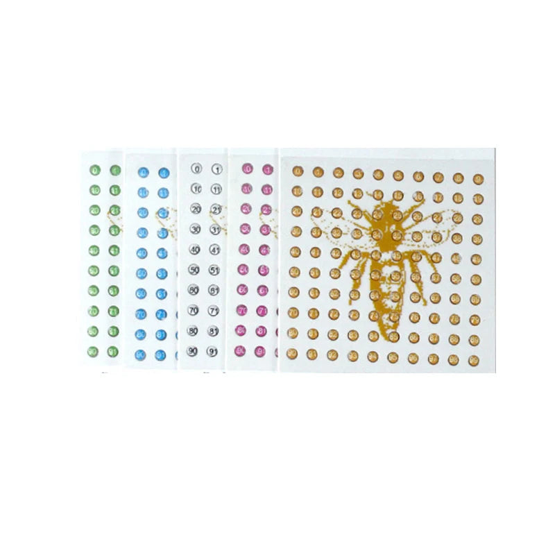 Apicultura Beekeeping Tools Polymer Materials Queen Bee Marker Queen Marking Plastic Farms for Queen Bee Breeding Stickers