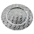 Mosaic Gold Silver Dinner Charger Plate Table Decoration Wedding Banquet Catering Round Plastic Charger Plates Bulk