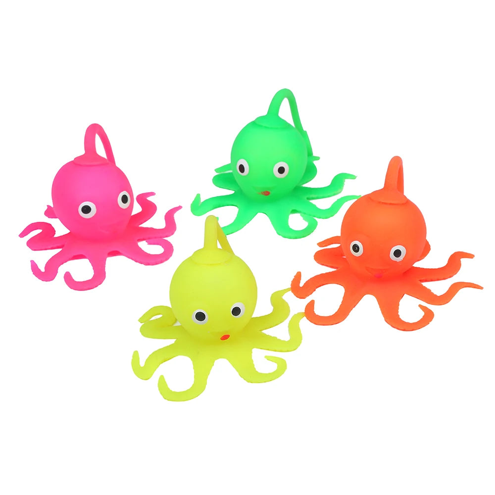 Kehui Factory Wholesale Octopus Plastic Squeeze Toy Calmbii Stress Relief Ball for Kids Aged 5 to 7 Years