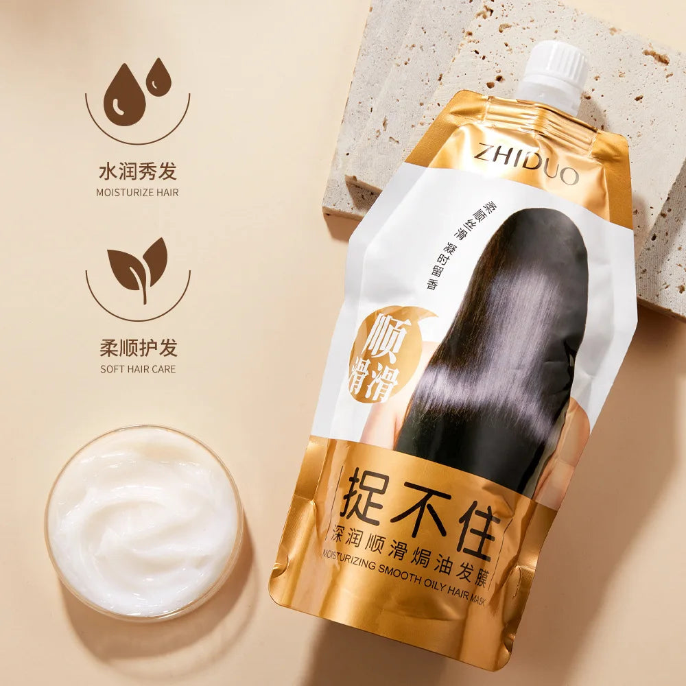 OEM Private Label ZHIDUO Deep Smooth Baked Oil Barber Shop Repair Dry Moisturizing Hair Care Improve Hair Mask
