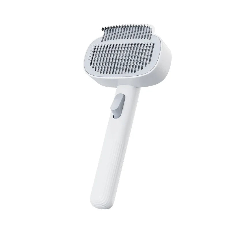 2 in 1 Cat Brushes Pet Grooming Comb for Dogs Cats Shedding Hair Clean Brush Self-Cleaning Dog Cat Hair Removal Brushes