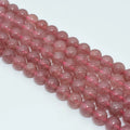 Wholesale 6/8/10mm Natural Strawberry Quartz Loose Gemstone Beads for DIY Jewelry
