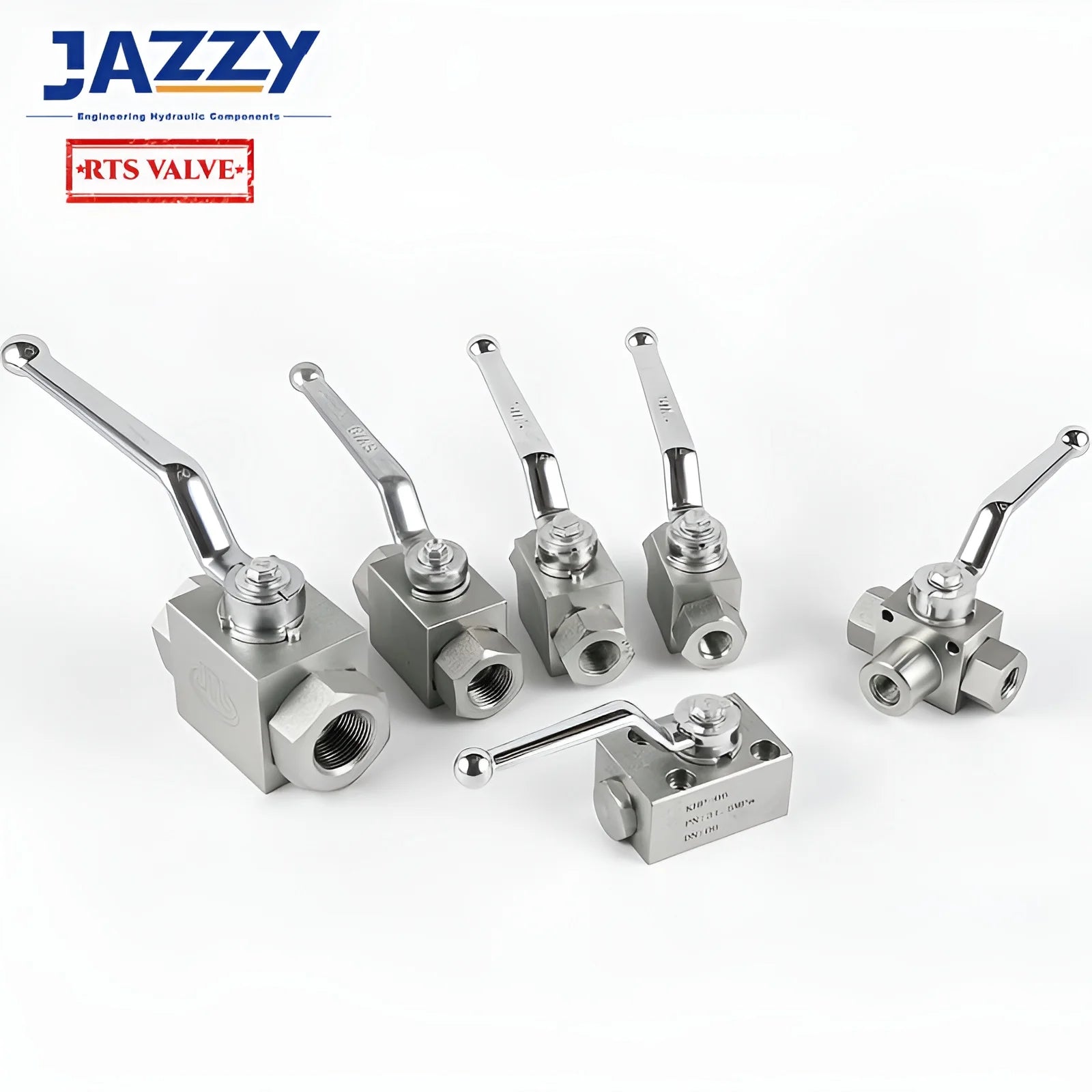 JAZZY KHB/KHM/KHP/KHB3K Hydraulic High Pressure Ball Valve NPT/ SAE/BSP/BSPT/Metric Hydraulic Ball Valve Carbon Steel Stainless