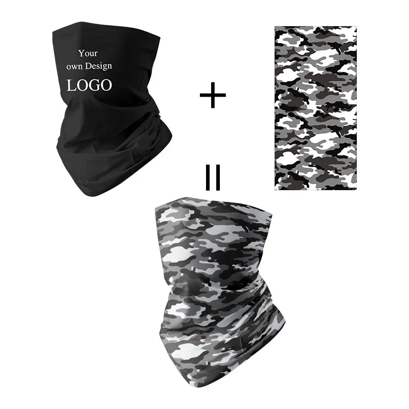 OEM ODM Custom Logo Coolmax Seamless Neck Gaiter Sublimation Printing Sporty Headwear Tubular Elastic Bandana for Outdoor