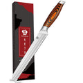 WILDMOK 8-Inch Bread Knife Serrated Kitchen Knife of German Steel for Slicing Breads Cakes and Large Fruits