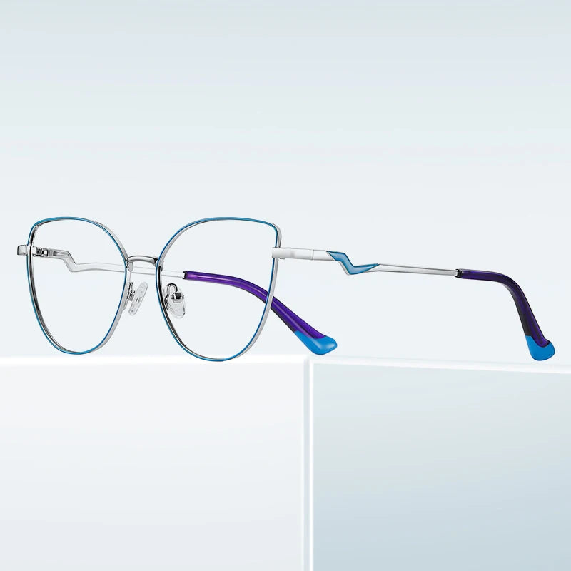 Fashion Anti-Blue Light Computer Glasses Trendy Eye Glasses Frame for Women Stylish Prescription Optical Frame