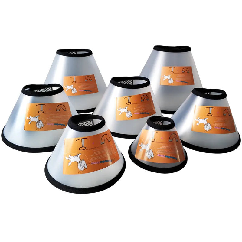 New Pet Shield Reflective Dog Grooming Cover Scratch-Resistant Elizabeth Pet Headgear with Bath Collar