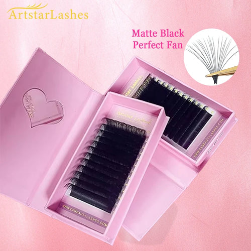 0.03 0.05 0.07 Automatic Silk Korean Lashes One Second Rapid Blooming Easy Fanning Volume Fans Handmade 16 Rows Model