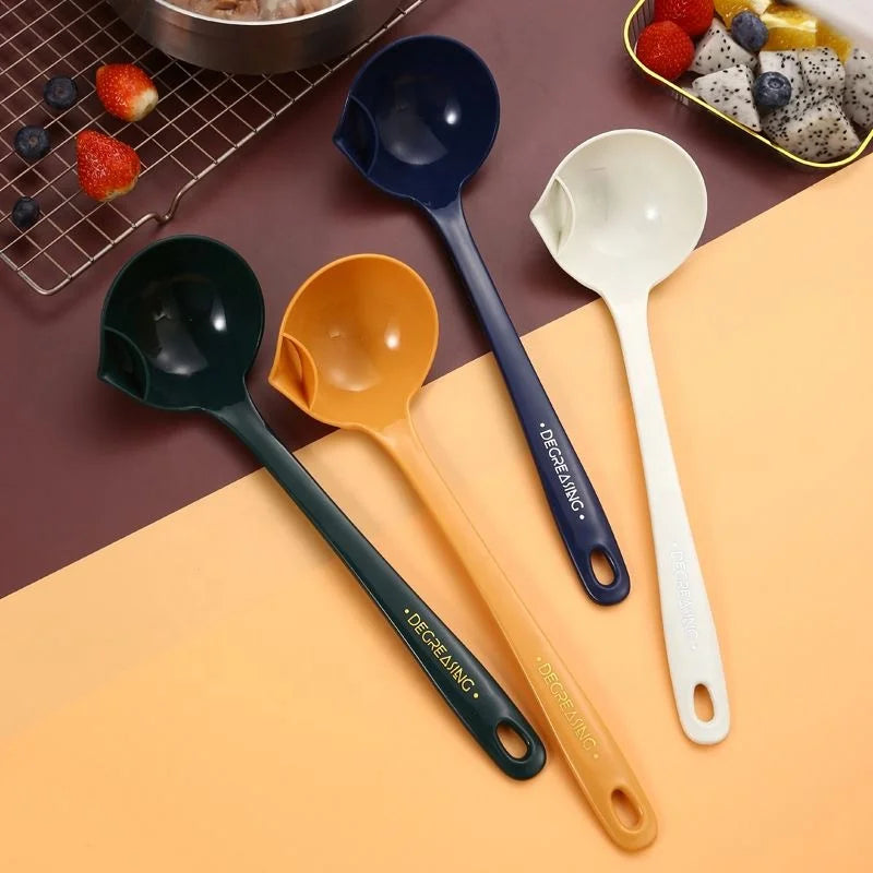 2024 New Oil Separation Spoon Creative to Greasy Kitchen Gadgets Household Oil Soup Separation Oil Separation Tableware
