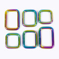 Deepeel F4-5 Handbag Hardware Accessories Rainbow Webbing Adjustable Clasp Square Ring Buckle