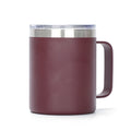 New 12 oz 14 oz Double Wall Stainless Steel Insulated Coffee Cup with Lids Handle Stock Color Cheap Price