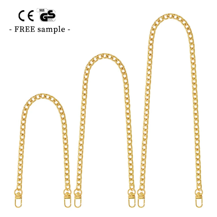 Moon Shaped Bag with Metal Chain/customized Gold Metal Purse Chain Bag Metal Chains Are Not Easily Worn Bag Accessories
