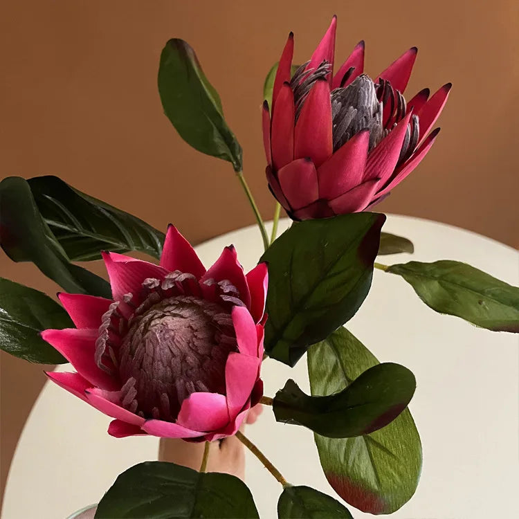 AF0671 Wedding Home Artificial Silk King Protea Cynaroides Flower for Centerpiece Flower