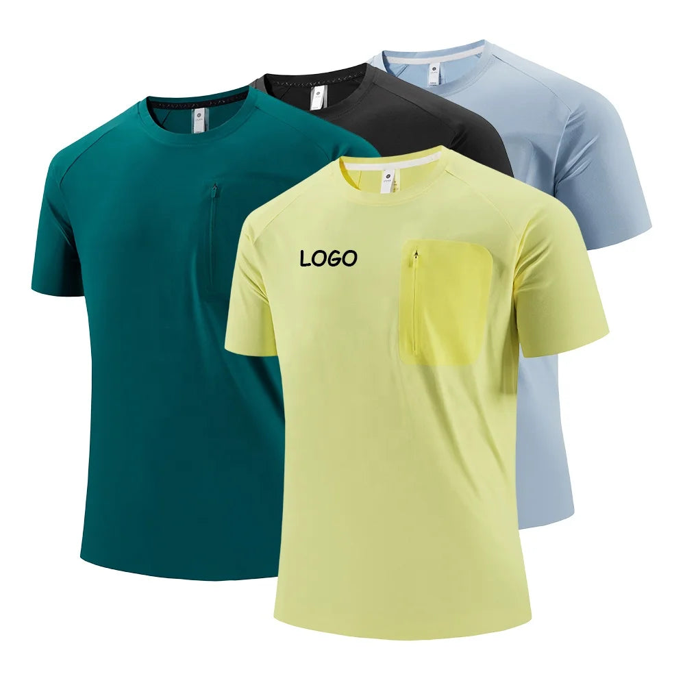 Wholesale Mens Breathable Shorts Sleeves Quick Dry T Shirt Gym Wear Bodybuilding Tight Compression T Shirts