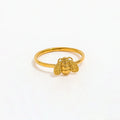 Joolim Jewelry Wholesale 18K Gold Plated Cubic Bee Stainless Steel Rings for Women Fashion Rings