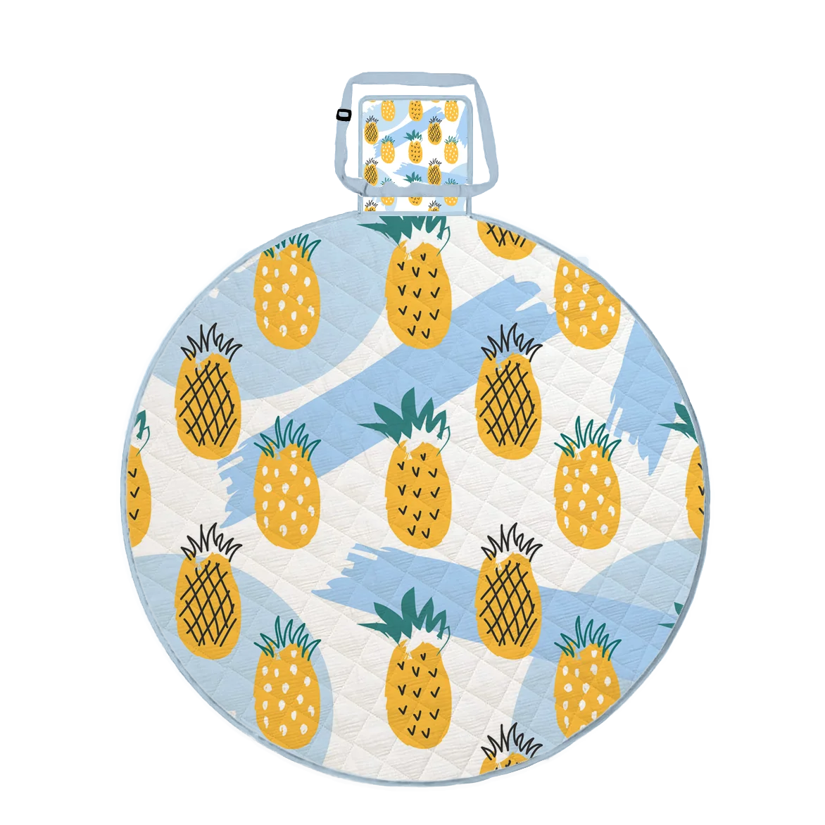 Custom Printing Beach Blanket Family Outdoor Travel Picnic Mat Waterproof Recycled Picnic Rug