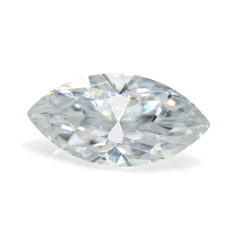 Ready Stock DEF Color White Moissanite Synthetic Diamond 1.5*2.5  to 7*14mm Marquise Cut Moissanite