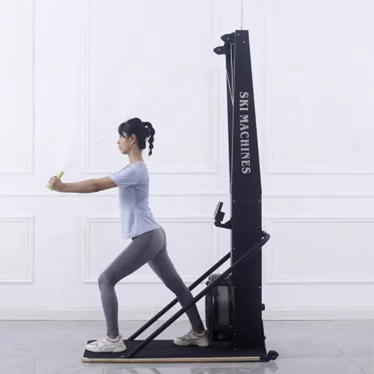 Commercial Cardio Trainer Home Use Indoor Rowing Machine Wind Resistance Customizable Gym Ski Simulator Fitness Equipment