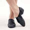 2026 New Arrivals Wholesale Split Sole Classic Style PU Genuine Tan or Black Leather Jazz Dance Shoes Stretch Jazz Shoes