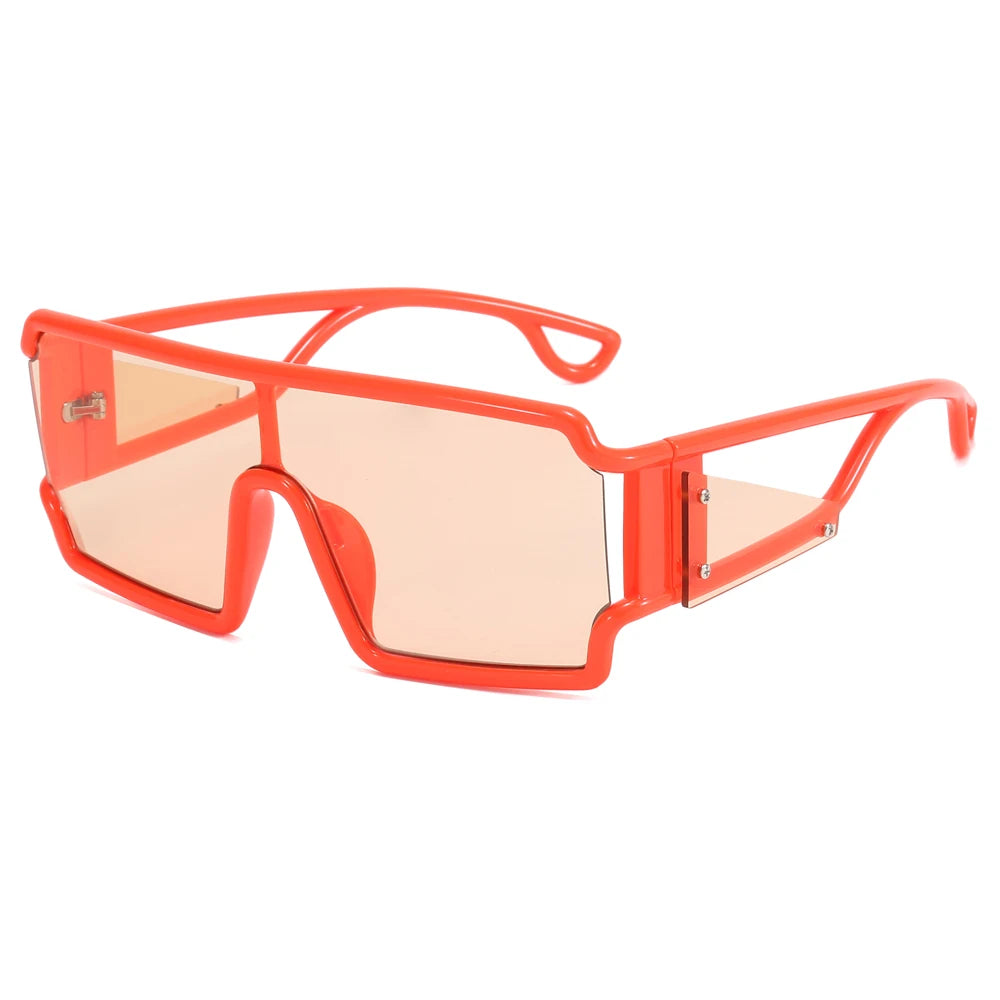 Superhot Eyewear 11617 Fashion 2023 Flat Top One Piece Lens Men Women UV400 Oversize Sunglasses