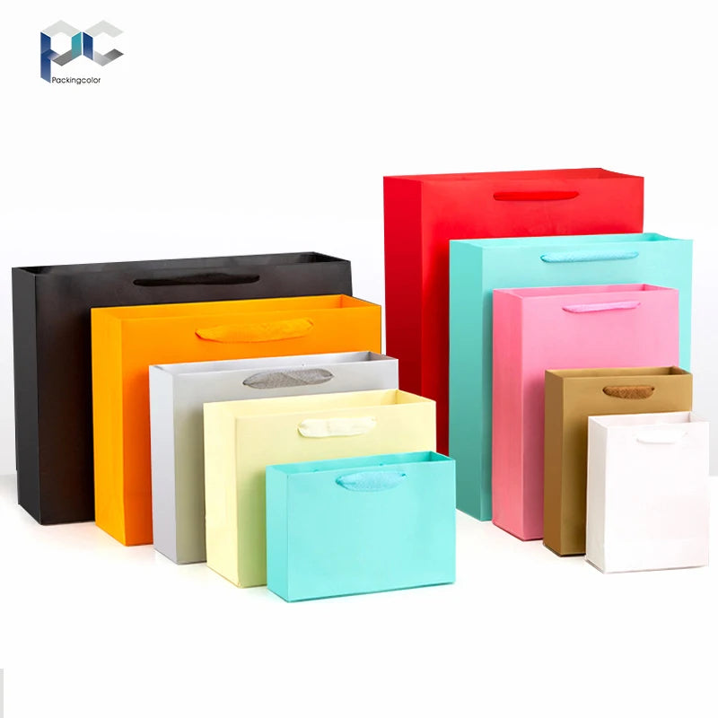Wholesale Cheap Price Luxury Famous Brand Gift Custom Printed Shopping Paper Bags With Your Own Logo