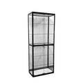 Full Vision Aluminum Frame Glass Display Showcase Furniture Shopping Mall Glass Cabinet With LED Lighting