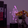 Baseball Player Sports Design Acrylique LED Lamp Promotional Crafts 3d Optical Illusions Night Light