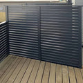 EKOO Premium Aluminum Slats Privacy Fence Low Maintenance Modern Design Outdoor Horizontal Slat Fencing DIY Screens Panels