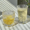 New Style Ice Pattern Glass Cup Clear Bourbon Glasses Bar Tumblers Thick Weighted Bottom Rocks Glasses