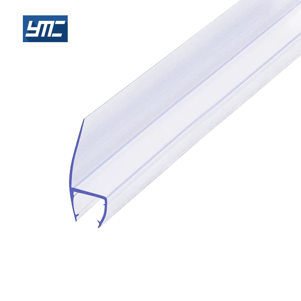 8mm PVC Transparent Durable Wall Waterproof Sliding Glass Door Seal Shower Screen Sealing Strips