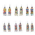 Long Beaded Tassel Earrings Bohemian Fringe Drop Earrings Statement Seed Bead Tribal Dangle Earrings Pendientes De Borla Gift